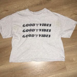Brandy melville “good vibes” shirt